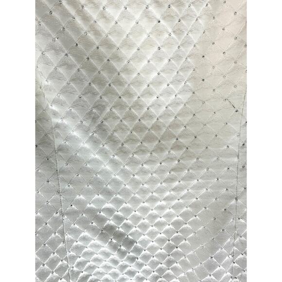 Vintage Gunner Sax Jeweled Mermaid Wedding Dress with Train Size 7/8 - Picture 5 of 13